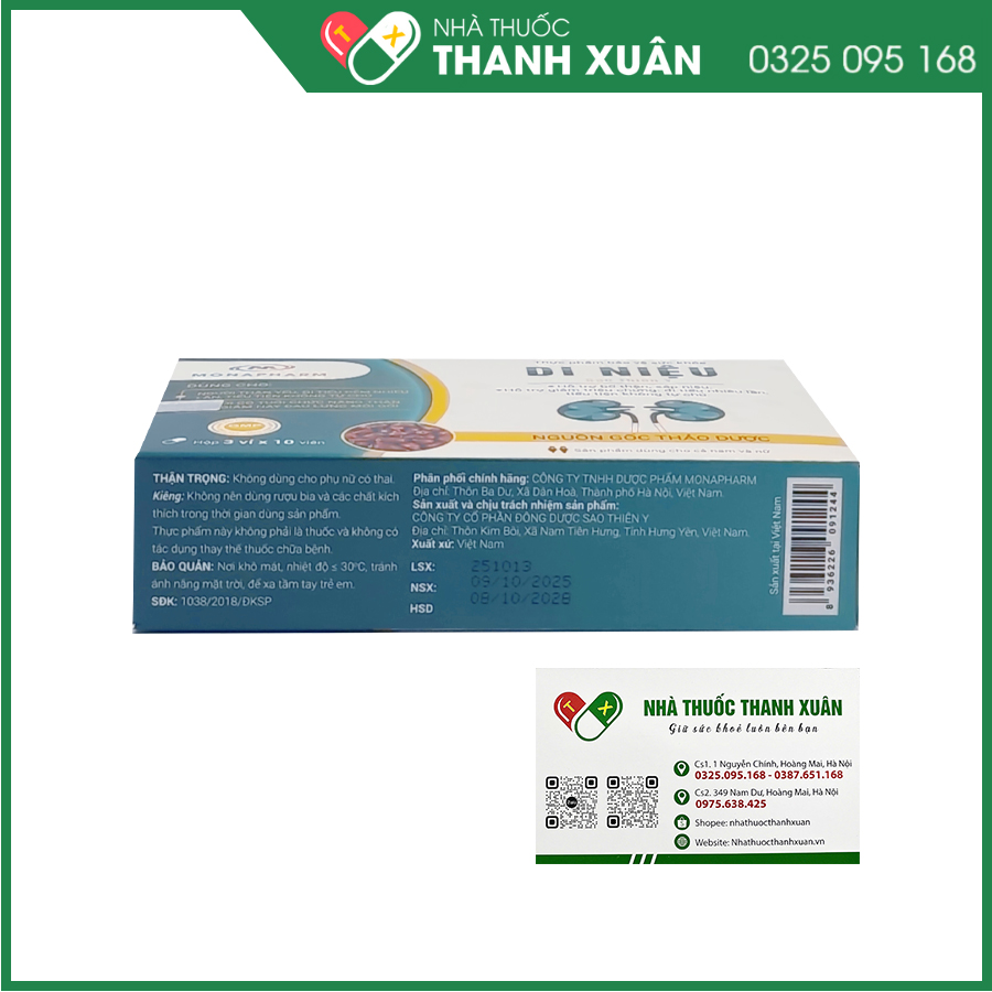 Di Niệu Sao Thiên Y giúp hỗ trợ bổ thận, sáp niệu, đi tiểu đêm, tiểu rắt, tiểu nhiều lần, tiểu không tự chủ